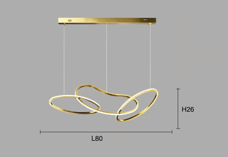 Suspension moderne et élégante à LED