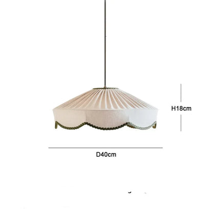 Wabi sabi fabric chandelier for dining and living room