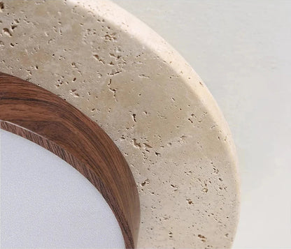 Wabi-sabi stenen plafondlamp voor hotels