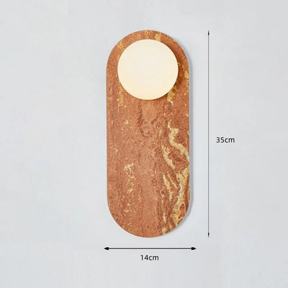 Lyxig vägglampa i marmorsten