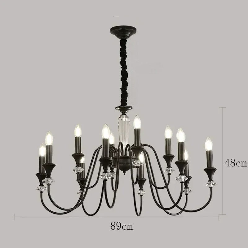 Boerderij kaarsen kroonluchter