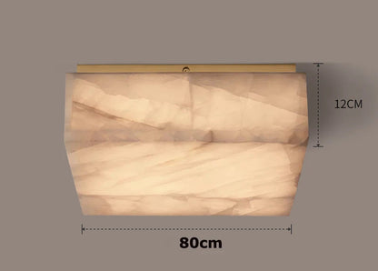 Plafonnier victorien en marbre naturel