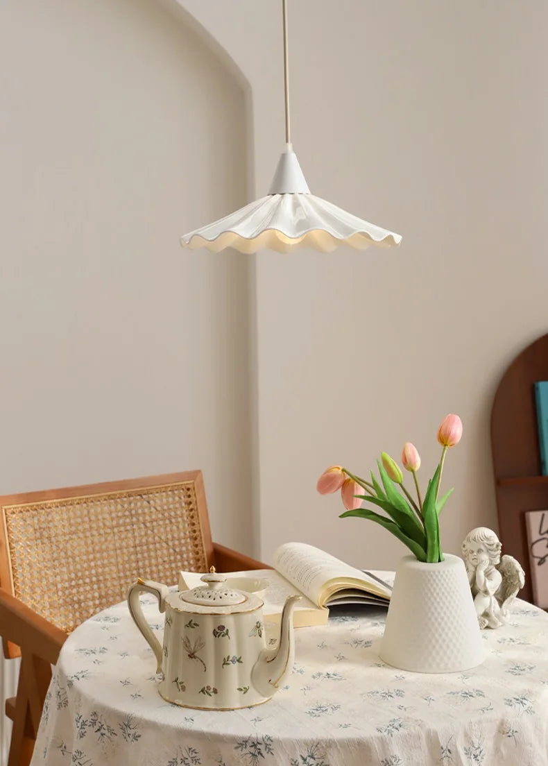 Vintage japanse bloemen hanglamp