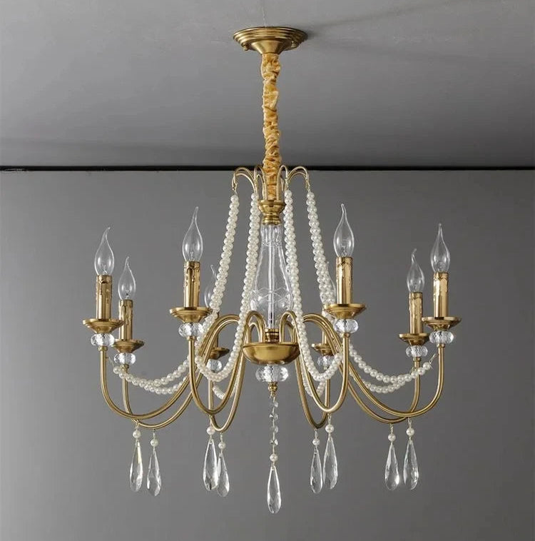 Lustre de hall d'entrée en cristal K9 e14