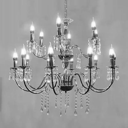 Gilded wedding salon chandelier