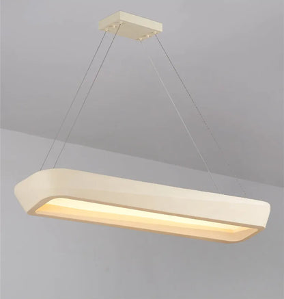 Wabi sabi rectangular pendant light for dining room