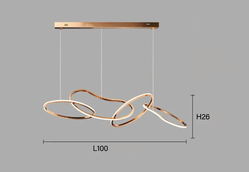Suspension moderne et élégante à LED