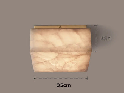 Plafonnier victorien en marbre naturel