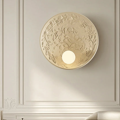 French imperial round wall lamp