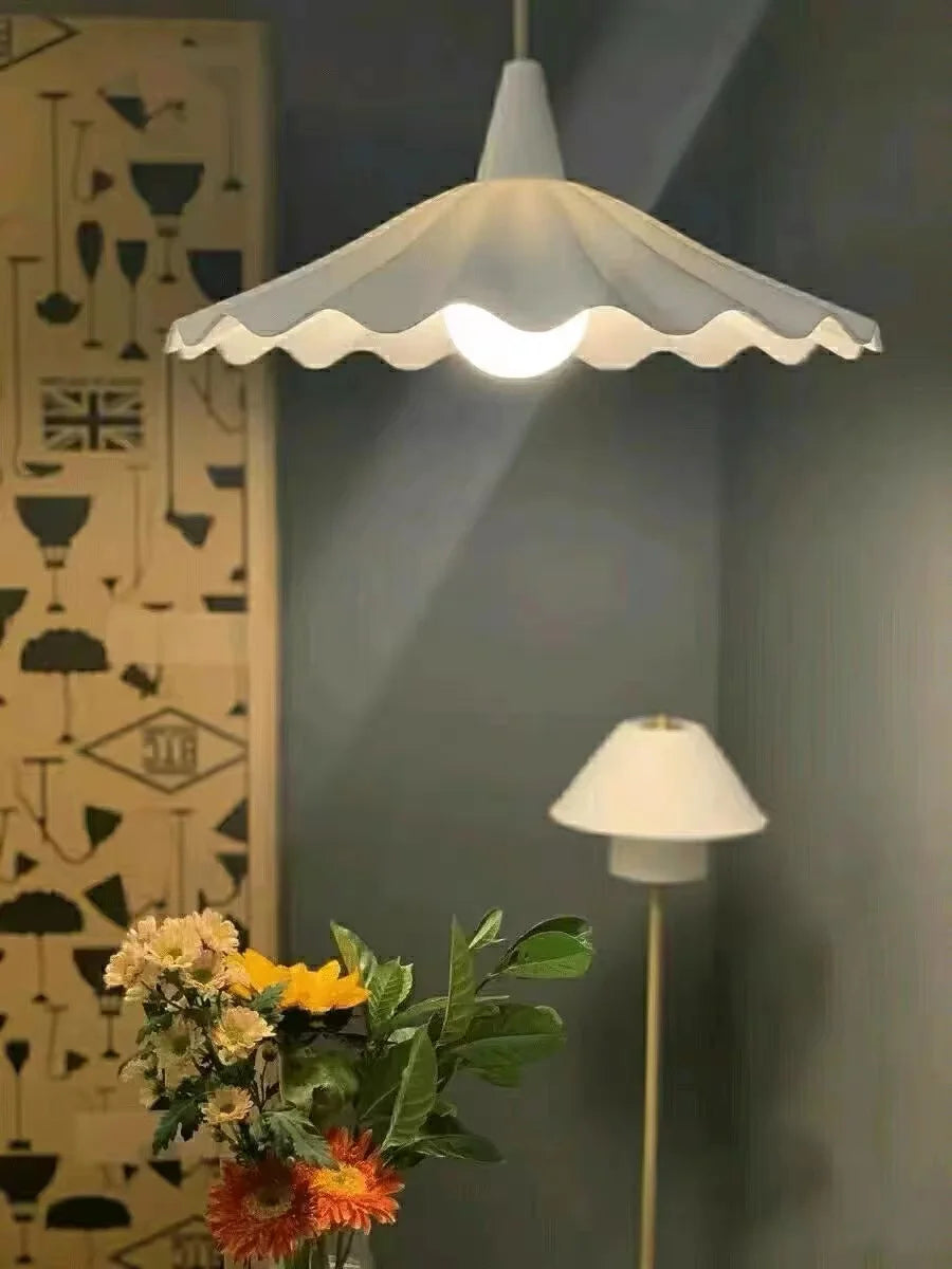 Vintage japanse bloemen hanglamp