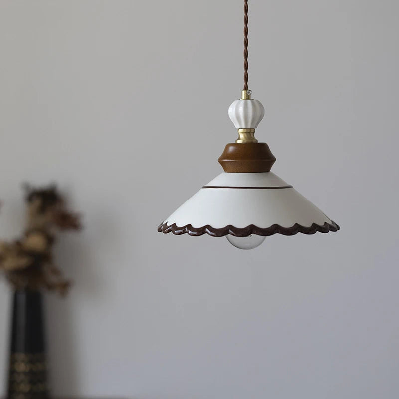 Lustre en céramique peint à la main pour table à manger