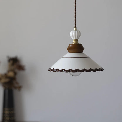 Lustre en céramique peint à la main pour table à manger