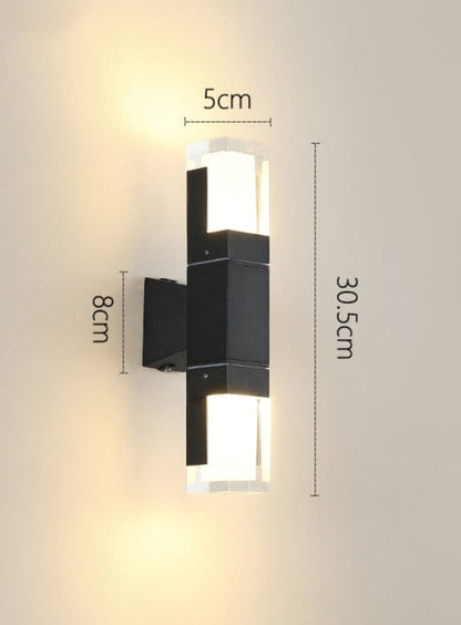 Utomhusvägglampa i aluminium