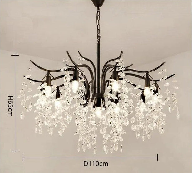 Luxury crystal ceiling chandelier for villa living room