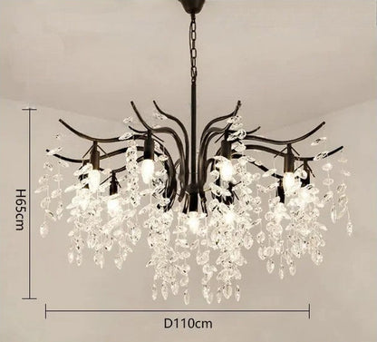Luxury crystal ceiling chandelier for villa living room