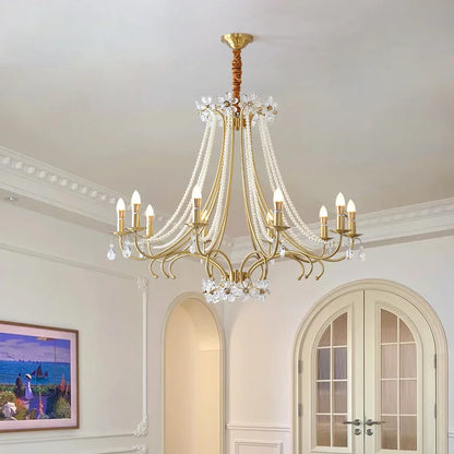 Parisian crystal salon fixture