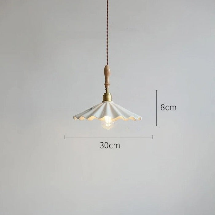 LUXELY modern minimalist white ceramic pendant light