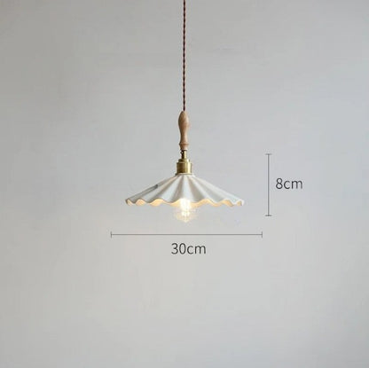 LUXELY modern minimalist white ceramic pendant light