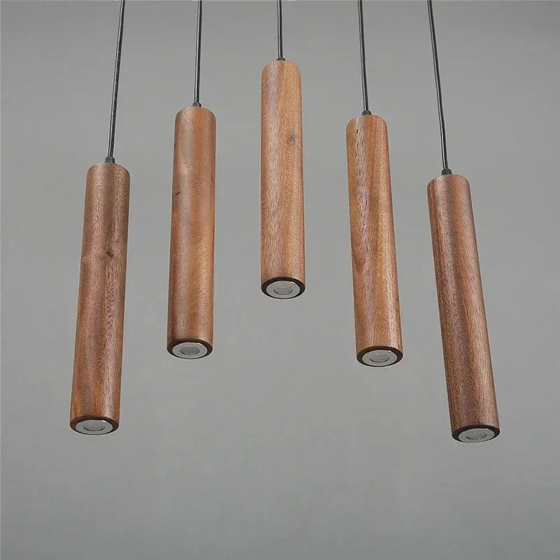 Minimalistische houten Scandinavische hanglamp