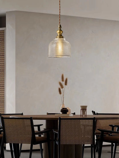 Suspension antique en cuivre pour chambre à coucher