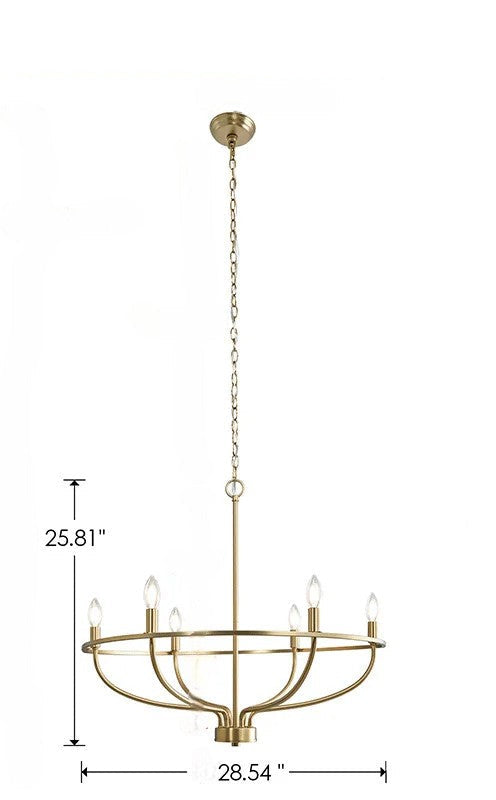 Modern iron ring chandelier for dining room