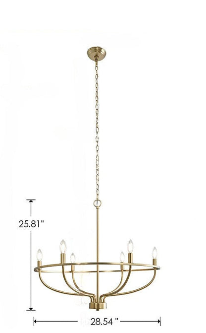 Modern iron ring chandelier for dining room