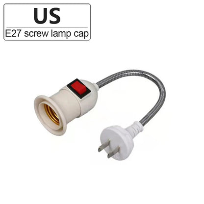 Direct plug-in E27 lamp with switch