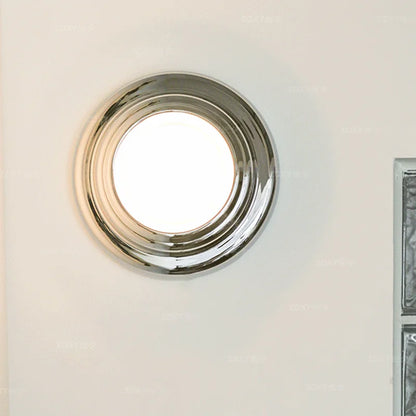 Chrome minimalist modern wall lamp