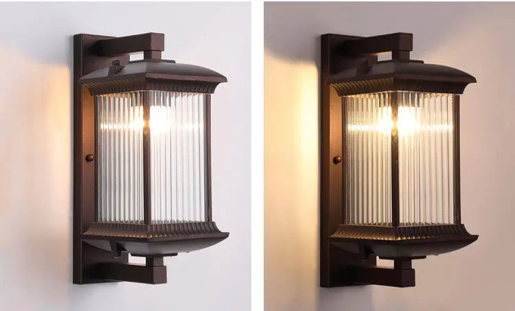 Big porch american wall lamp IP65