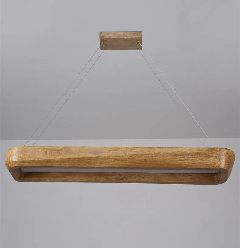Wabi sabi rectangular pendant light for dining room