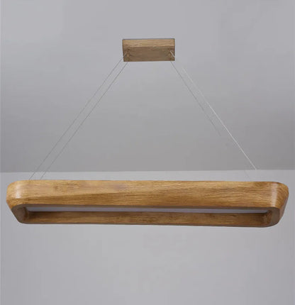 Wabi sabi rectangular pendant light for dining room