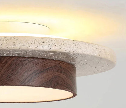 Wabi-sabi stenen plafondlamp voor hotels