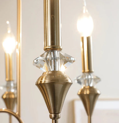 American candle crystal foyer light