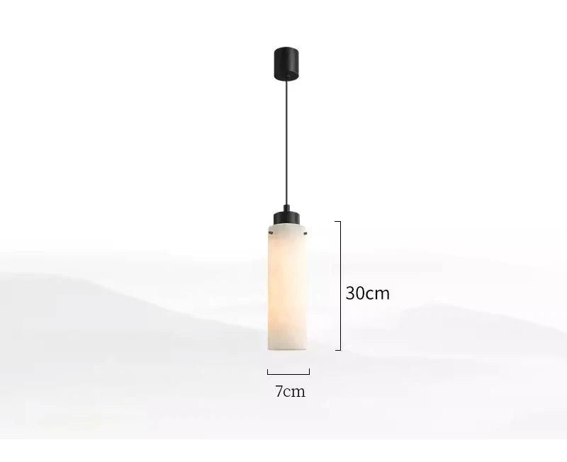 Natural marble led pendant light for dining room