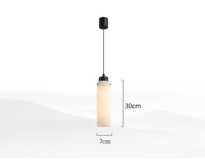 Natural marble led pendant light for dining room