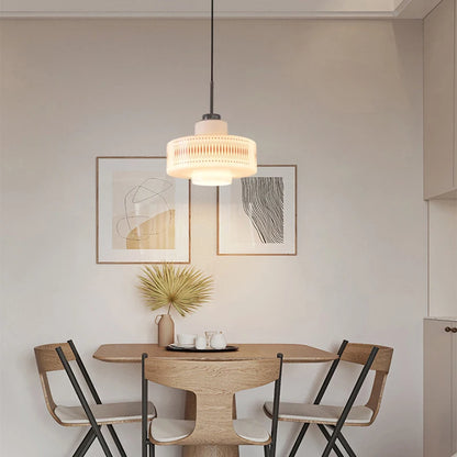 Suspension en verre blanc pour chambre à coucher et bar