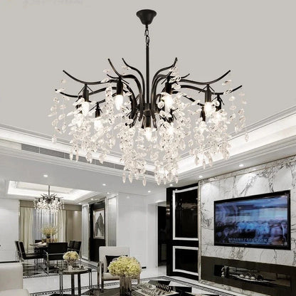 Luxury crystal ceiling chandelier for villa living room