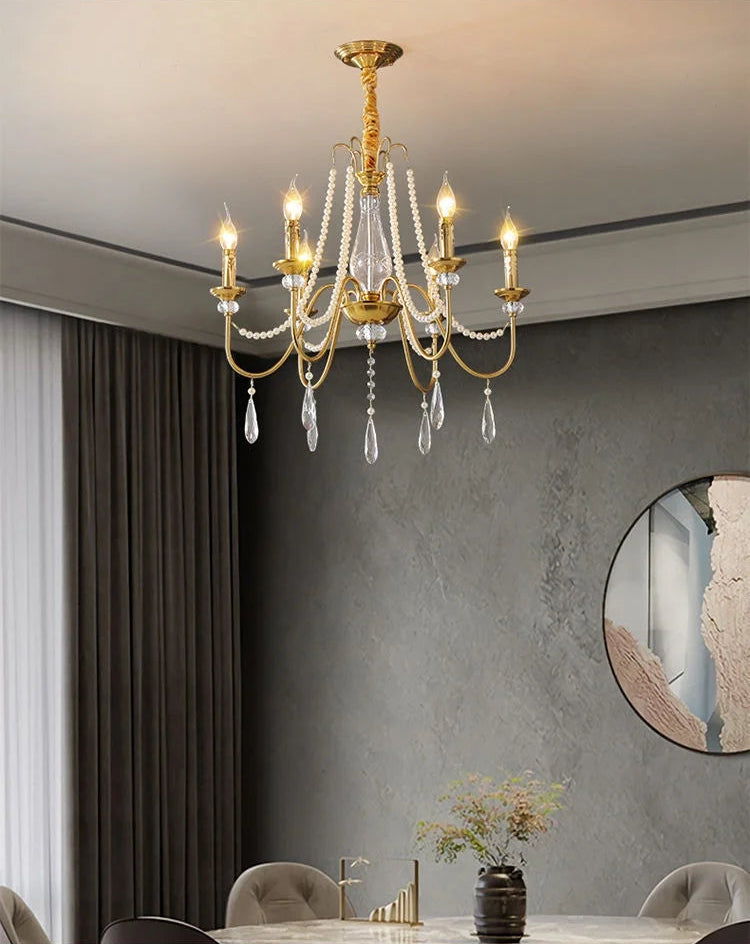 Lustre de hall d'entrée en cristal K9 e14