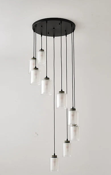 Nordic chandelier for high ceiling staircase