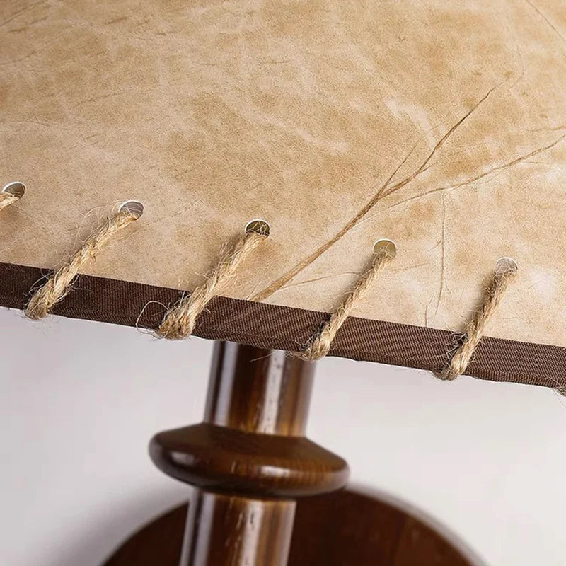 Nordic solid wood fabric wall lamp for bedroom