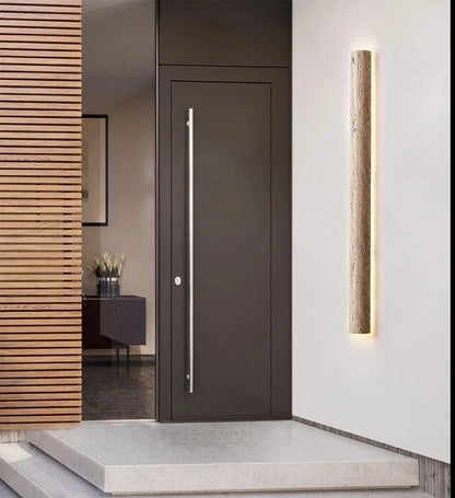 Luxely IP65 Lámpara de pared de travertino al aire libre