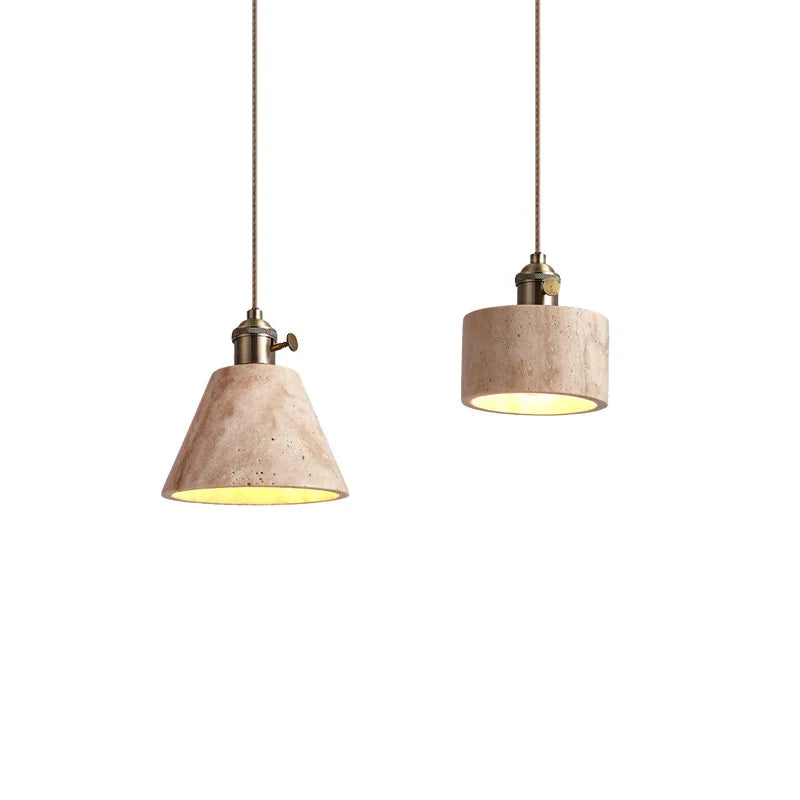 Travertin rustieke hanglamp