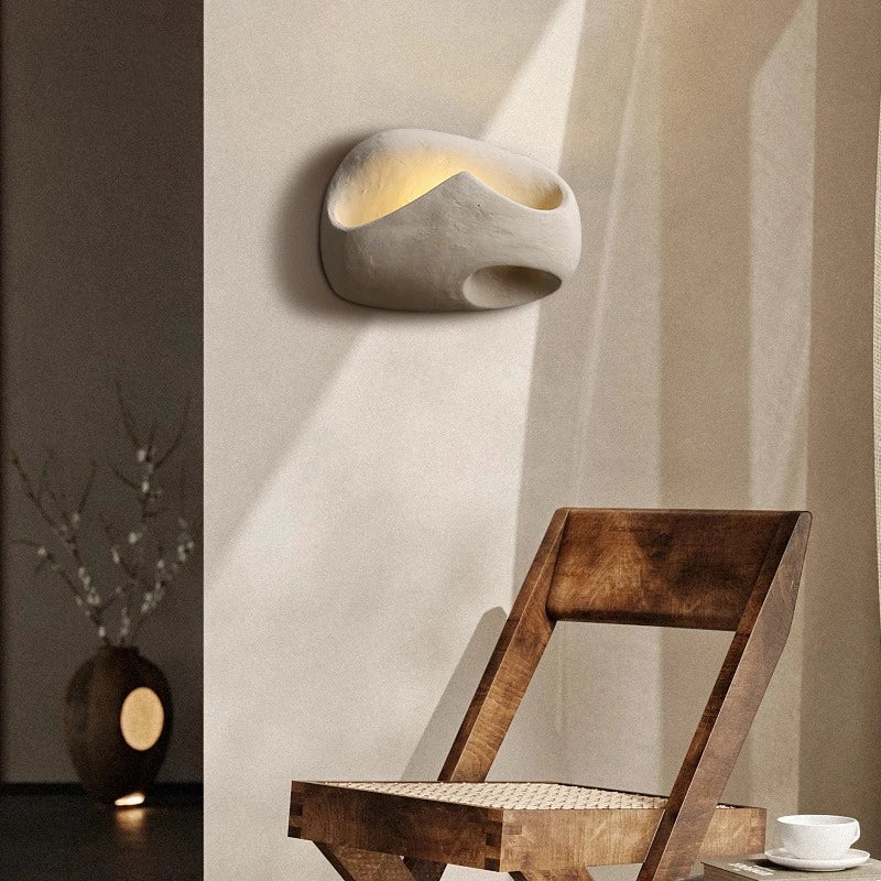 Wabi-sabi futuristic design wall lamp