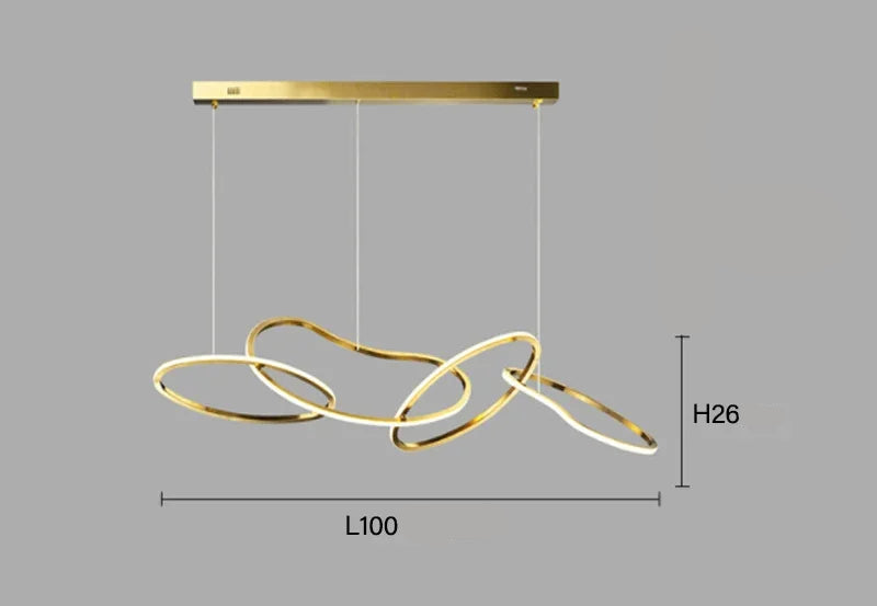 Suspension moderne et élégante à LED