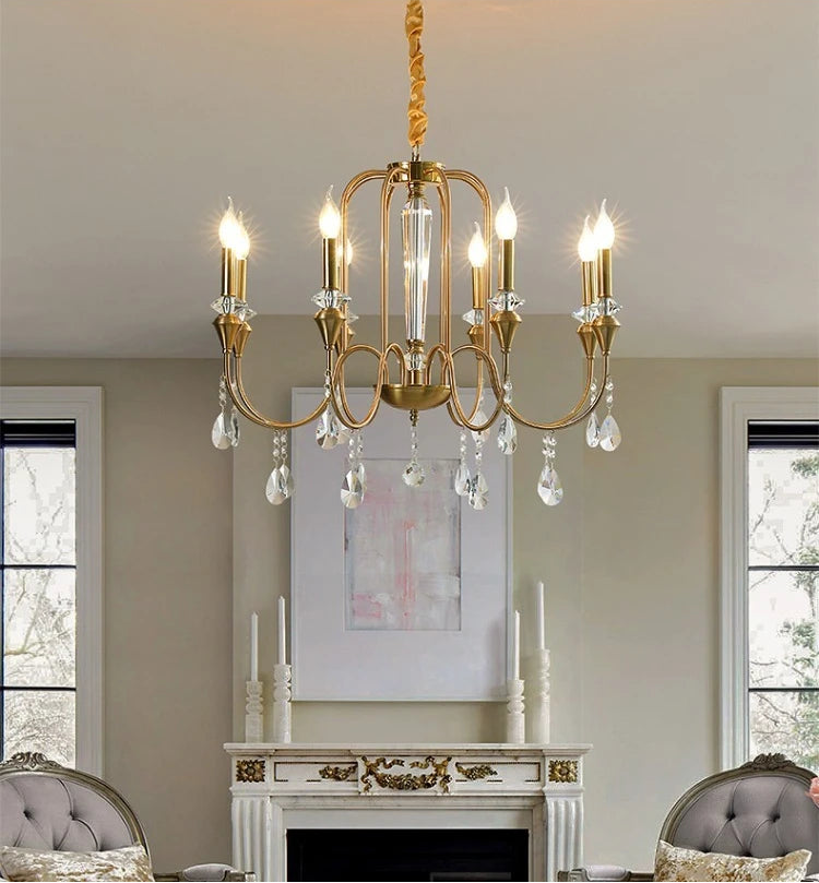 Élégant lustre en cristal