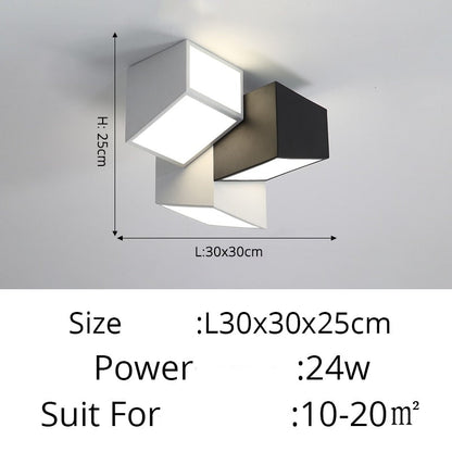 Ljuskronor med modern geometrisk konst