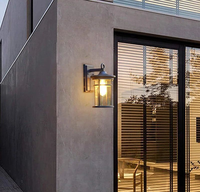 IP55 Outdoor waterproof clear glass shade lamp