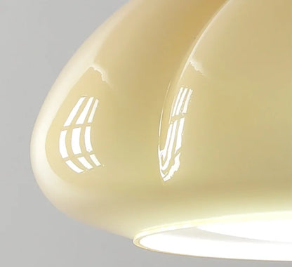 Pumpkin glass LED pendant light japanese style
