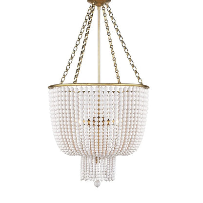 Tiered beaded chandelier for palace