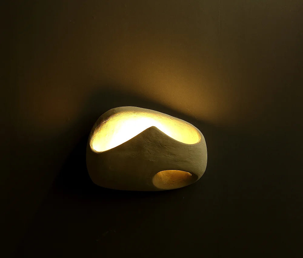 Wabi-sabi futuristic design wall lamp